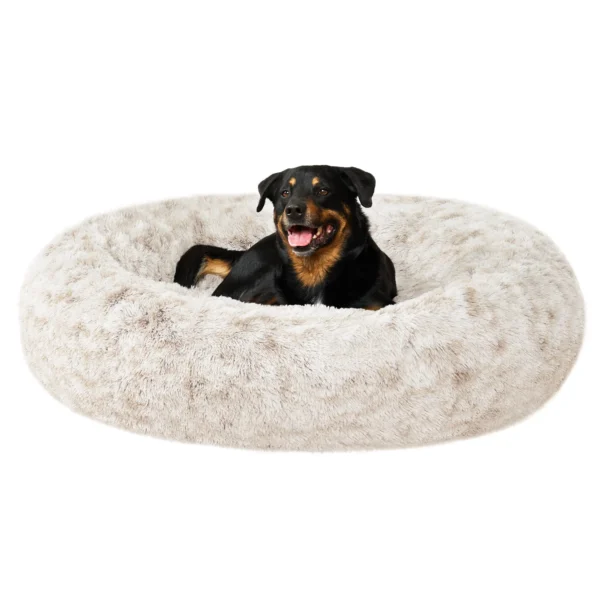 Calming Cuddler Long Fur Donut Dog Bed - Image 24