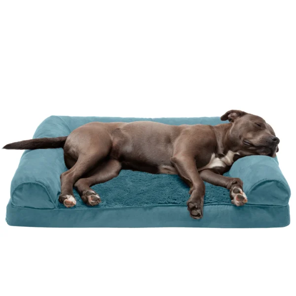 Sofa Dog Bed - Plush & Suede - Image 26