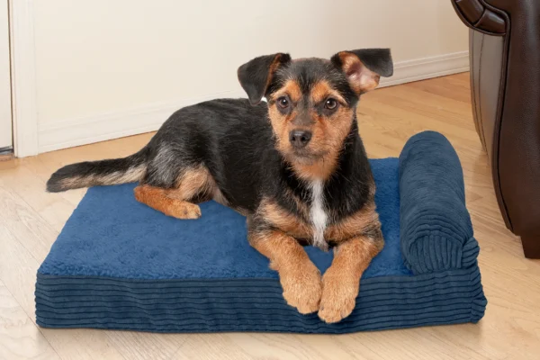 Chaise Lounge Dog Bed - Faux Fleece & Corduroy - Image 11