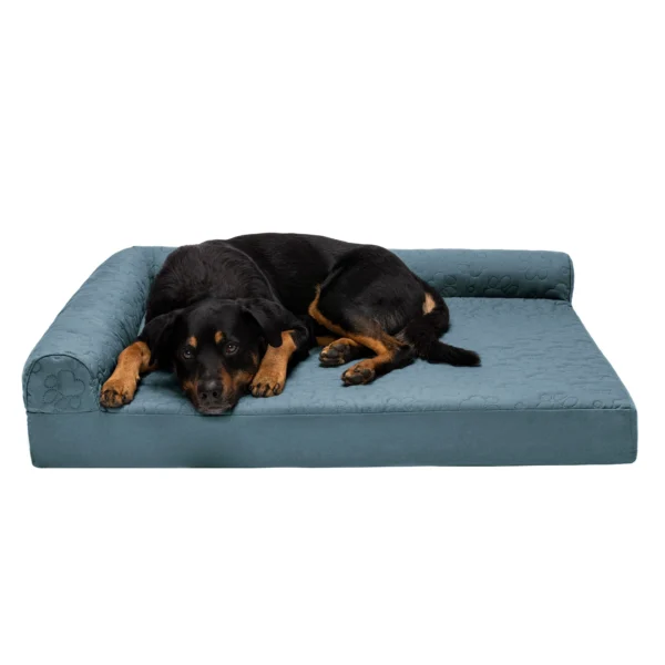 Deluxe Chaise Lounge Dog Bed - Pinsonic Paw Quilted Pet Bed - Image 23