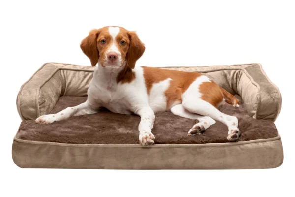 Sofa Dog Bed - Plush & Velvet Comfy Couch - Image 40