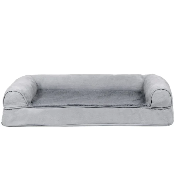 Sofa Dog Bed - Plush & Suede - Image 11