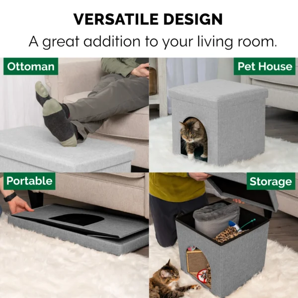 Pet House Footstool Ottoman Hideaway - Image 15