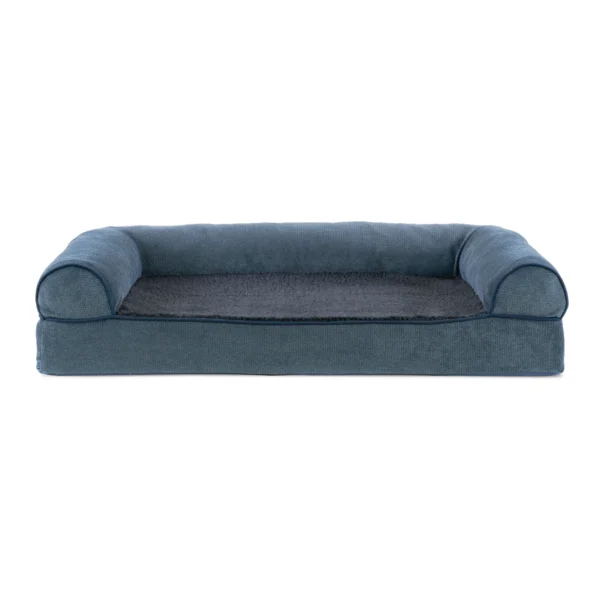 Sofa Dog Bed - Faux Fleece & Chenille