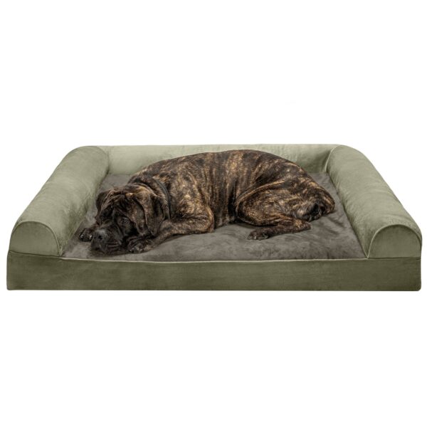 Sofa Dog Bed - Faux Fur & Velvet - Image 38