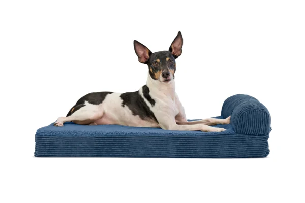 Chaise Lounge Dog Bed - Faux Fleece & Corduroy - Image 47