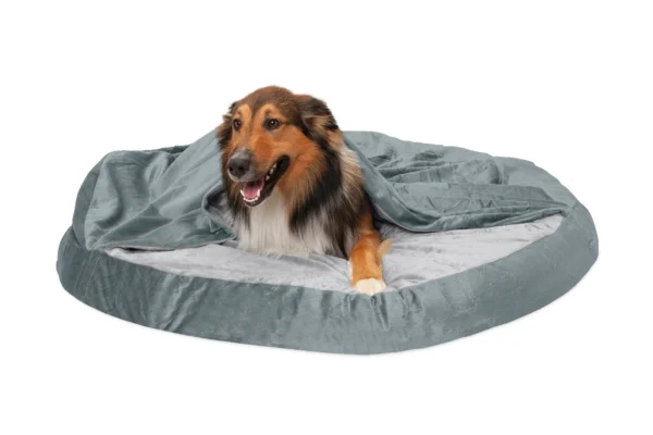 Snuggery Burrow Dog Bed - Microvelvet - Image 14