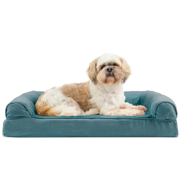 Sofa Dog Bed - Plush & Suede - Image 16