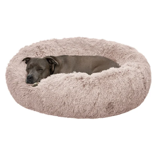 Calming Cuddler Long Fur Donut Dog Bed - Image 14