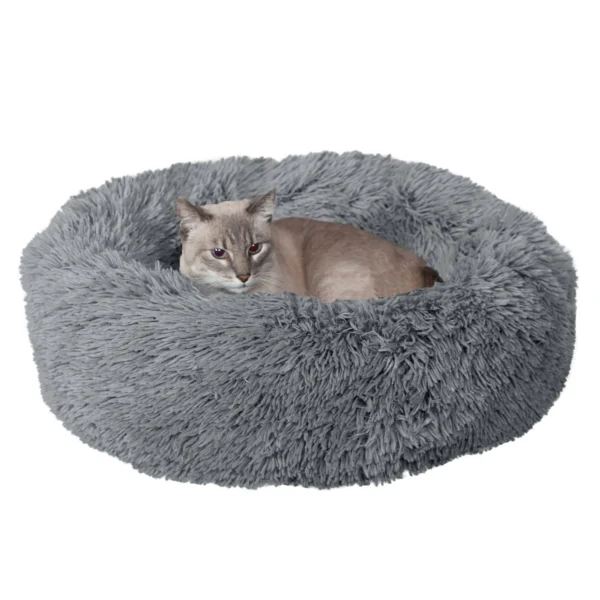Calming Cuddler Long Fur Donut Dog Bed - Image 68