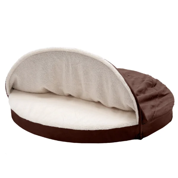 Snuggery Burrow Dog Bed - Faux Sheepskin - Image 26