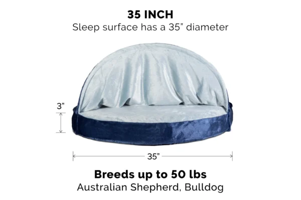 Snuggery Burrow Dog Bed - Microvelvet - Image 7