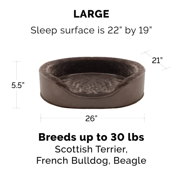 Oval Dog Bed - Plush & Velvet - Image 9