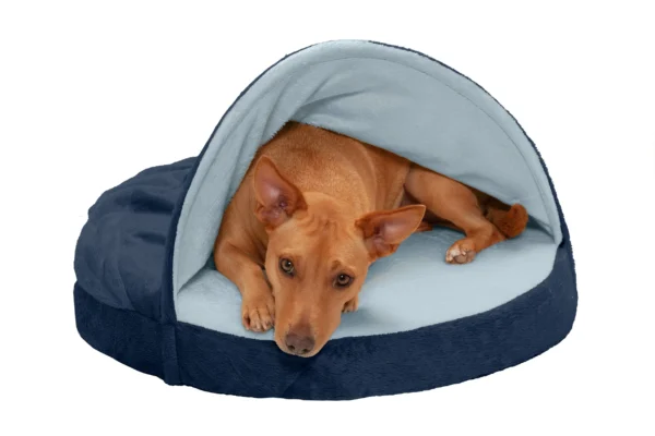 Snuggery Burrow Dog Bed - Microvelvet - Image 12
