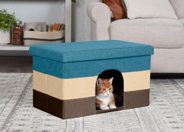 Pet House Footstool Ottoman Hideaway - Image 47