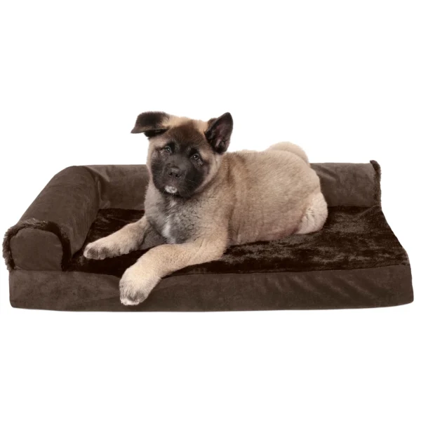 Deluxe Chaise Lounge Dog Bed - Plush & Velvet - Image 15