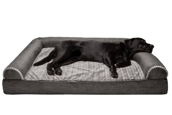 Sofa Dog Bed - Luxe Fur & Performance Linen - Image 29