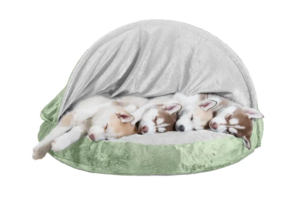 Snuggery Burrow Dog Bed - Microvelvet - Image 26