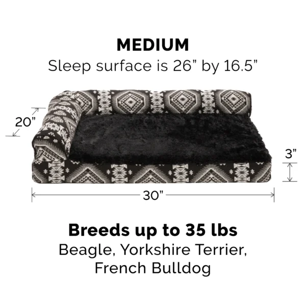 Deluxe Chaise Lounge Dog Bed - Southwest Kilim - Image 5