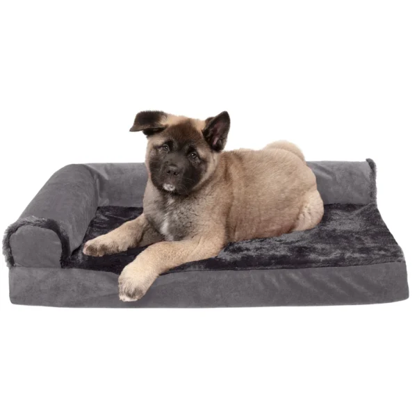 Deluxe Chaise Lounge Dog Bed - Plush & Velvet - Image 18