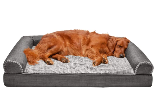 Sofa Dog Bed - Luxe Fur & Performance Linen - Image 55