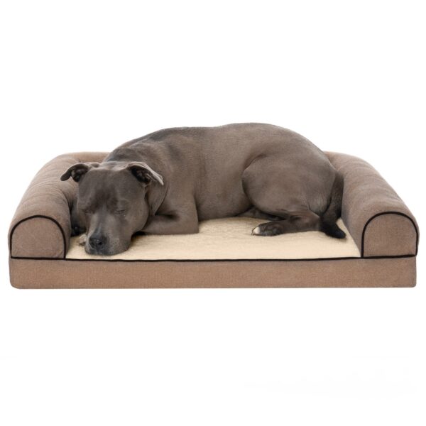 Sofa Dog Bed - Faux Fleece & Chenille - Image 26