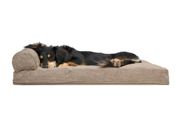 Chaise Lounge Dog Bed - Faux Fleece & Corduroy - Image 21