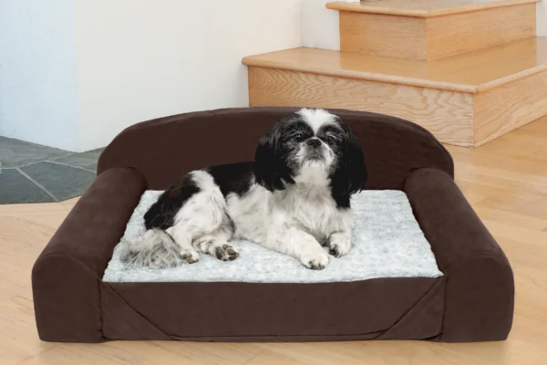 Sofa Dog Bed - Faux Fur & Backed Suede Orthopedic Luxury Edition - Image 10