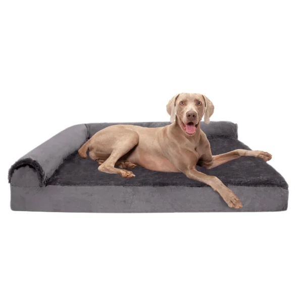 Deluxe Chaise Lounge Dog Bed - Plush & Velvet - Image 17
