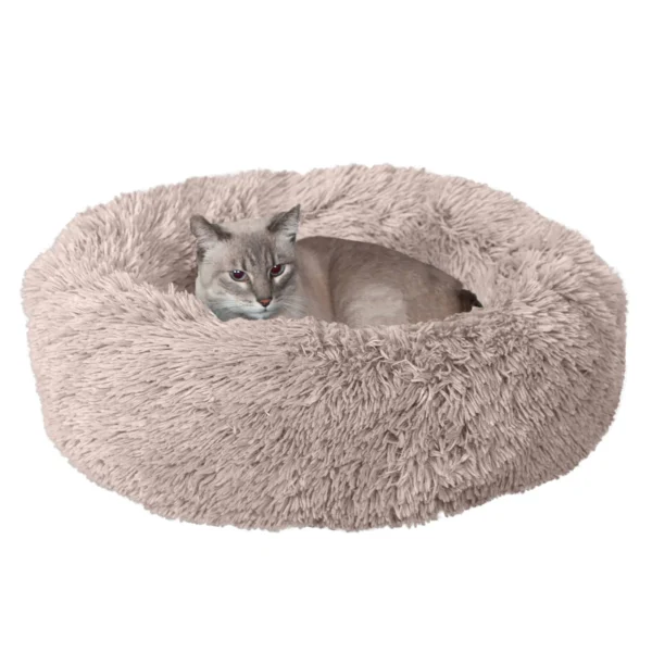 Calming Cuddler Long Fur Donut Dog Bed - Image 56