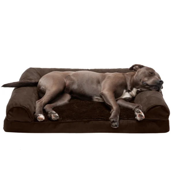 Sofa Dog Bed - Plush & Suede - Image 28