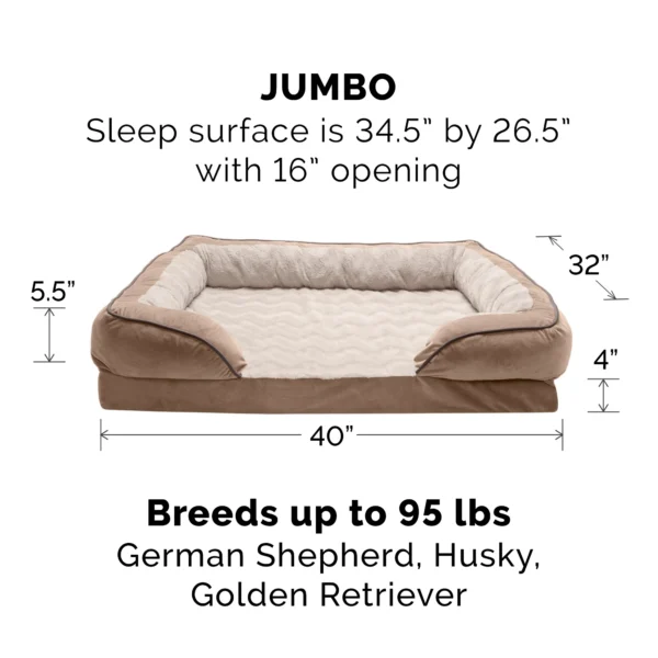Sofa Dog Bed - Velvet Waves Perfect Comfort - Image 15