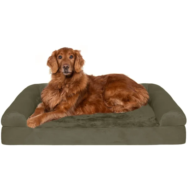 Sofa Dog Bed - Faux Fur & Velvet - Image 27