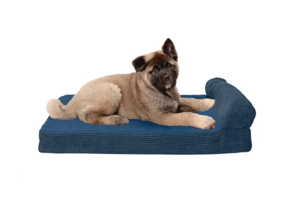 Chaise Lounge Dog Bed - Faux Fleece & Corduroy - Image 56
