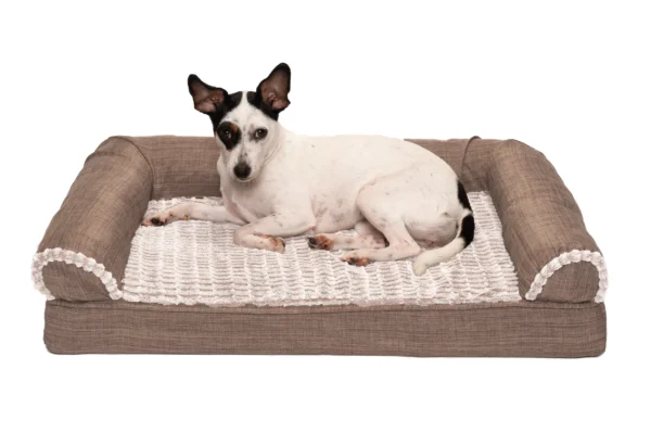 Sofa Dog Bed - Luxe Fur & Performance Linen - Image 38