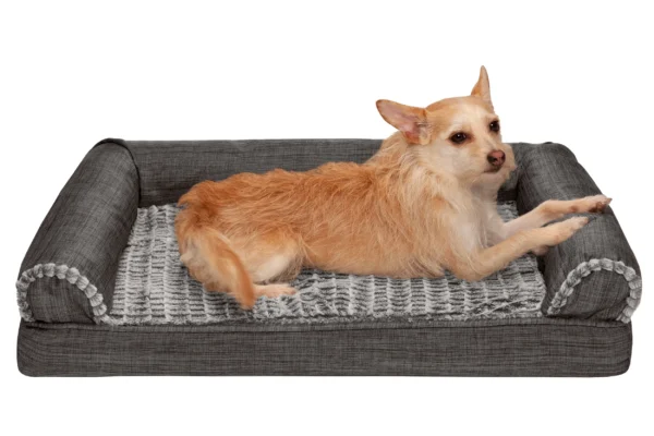 Sofa Dog Bed - Luxe Fur & Performance Linen - Image 21