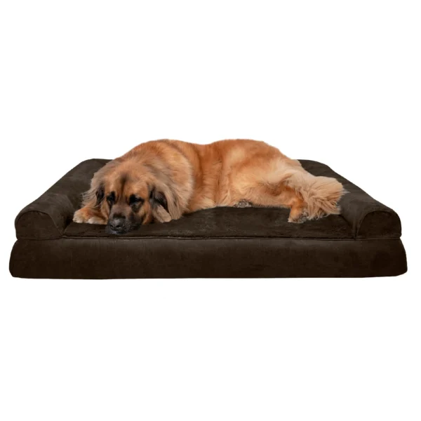 Sofa Dog Bed - Plush & Suede - Image 42
