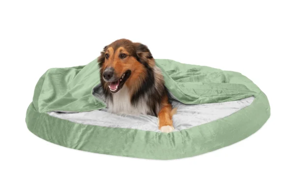Snuggery Burrow Dog Bed - Microvelvet - Image 43