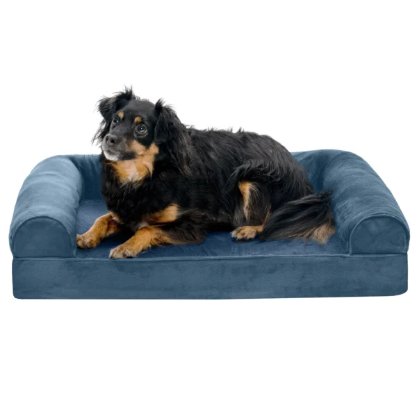 Sofa Dog Bed - Faux Fur & Velvet - Image 18
