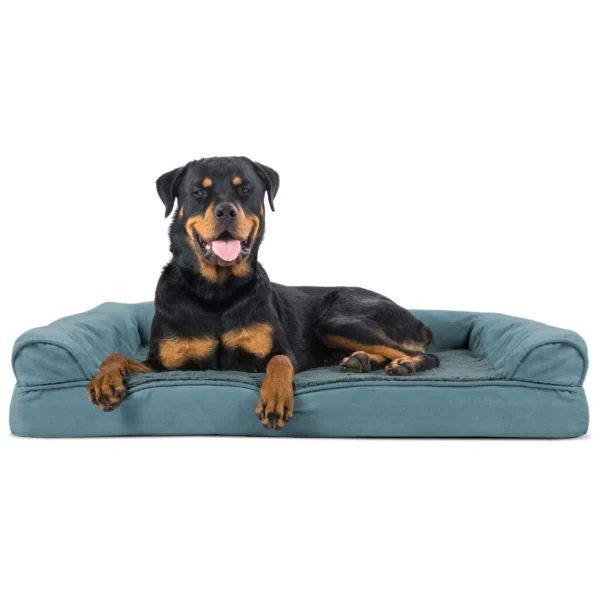 Sofa Dog Bed - Plush & Suede - Image 31