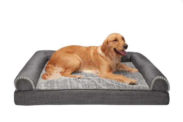 Sofa Dog Bed - Luxe Fur & Performance Linen - Image 50