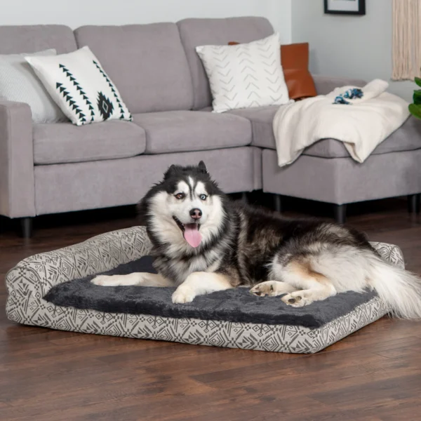 Deluxe Chaise Lounge Dog Bed - Southwest Kilim - Image 3