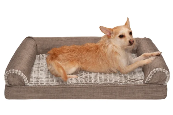 Sofa Dog Bed - Luxe Fur & Performance Linen - Image 31