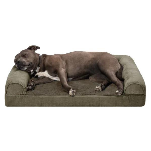 Sofa Dog Bed - Faux Fur & Velvet - Image 22