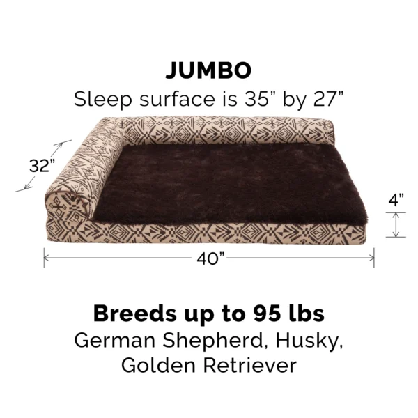 Deluxe Chaise Lounge Dog Bed - Southwest Kilim - Image 9