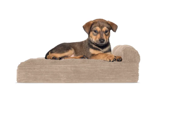 Chaise Lounge Dog Bed - Faux Fleece & Corduroy - Image 31