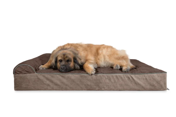 Goliath Chaise Lounge Dog Bed - Quilted Faux Fur & Velvet - Image 20