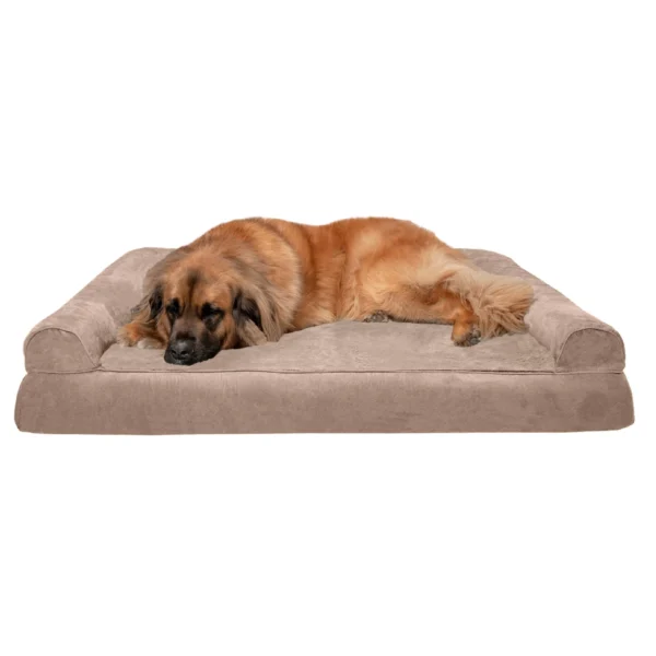 Sofa Dog Bed - Plush & Suede - Image 46