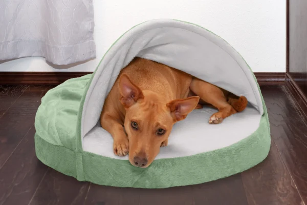 Snuggery Burrow Dog Bed - Microvelvet - Image 11