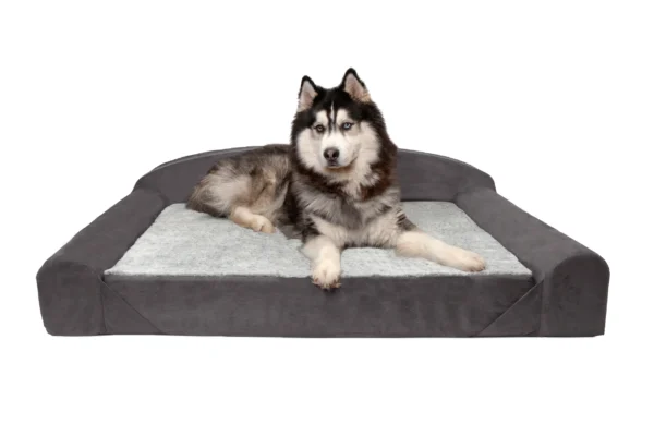 Sofa Dog Bed - Faux Fur & Backed Suede Orthopedic Luxury Edition - Image 19